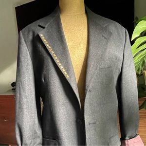 Vintage 80s Gap wool blazer upcycled with lapel studs made in the USA